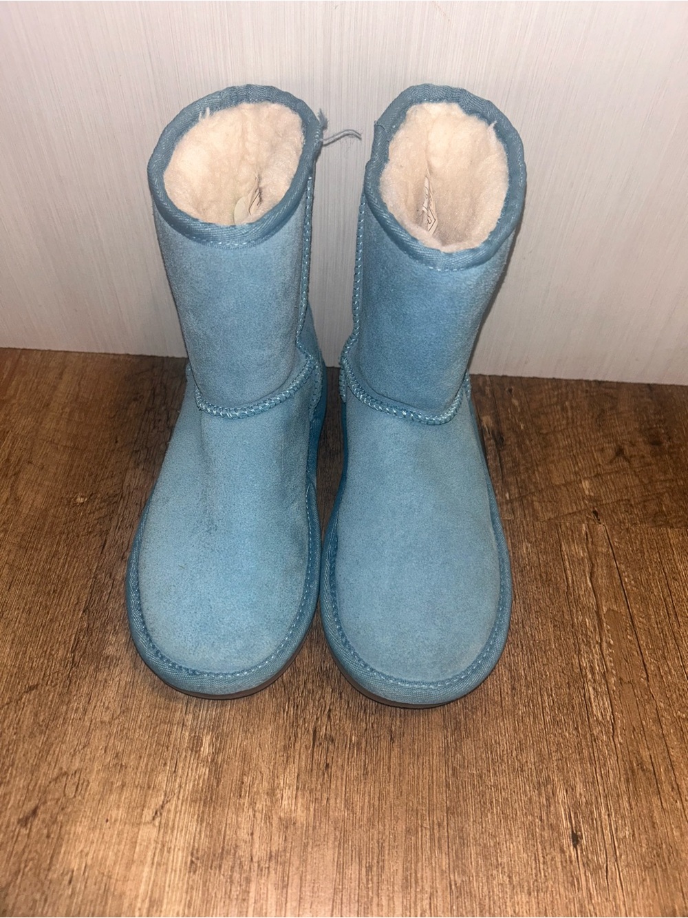 Kids suede mid-calf boots